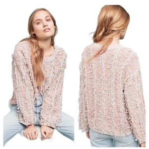 Anthropologie Raga Fringe Sweater